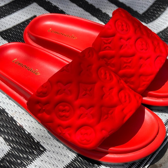 Shoes - Limited Edition Slides RED Miss Lola